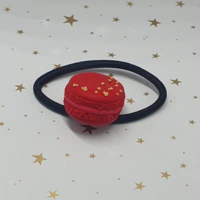 Haarelastiek kerst macaron