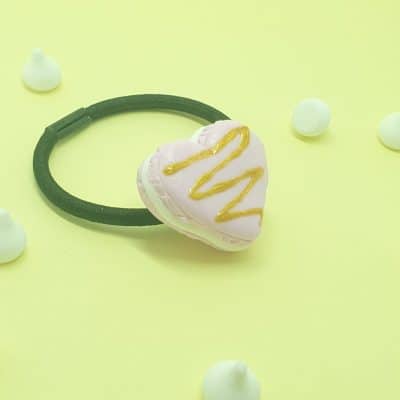 Haarelastiek macaron hart