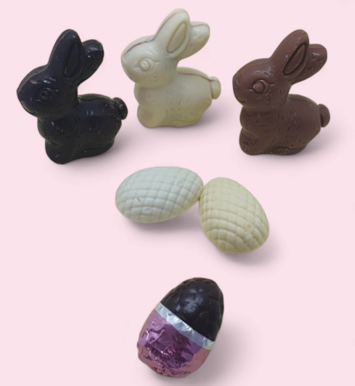 Pin broche paasei melk/roze