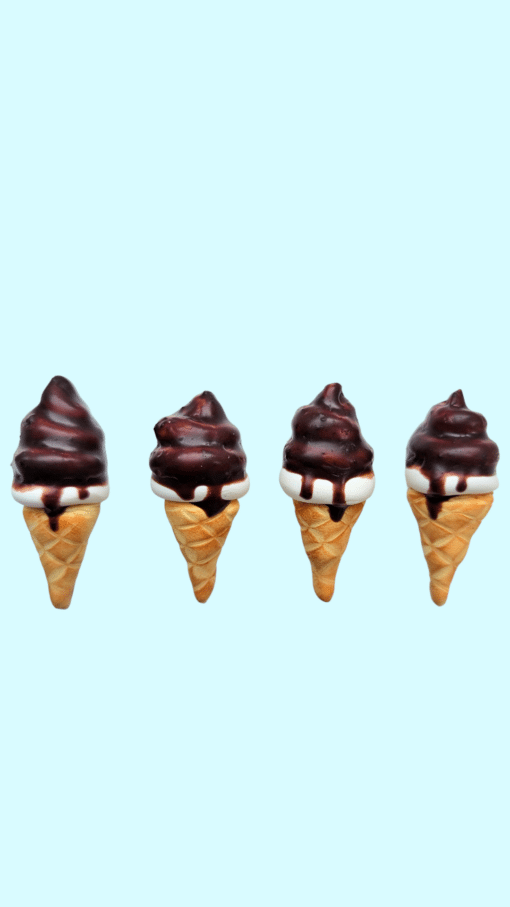 Haarelastiek softijs met chocoladedip - Afbeelding 3