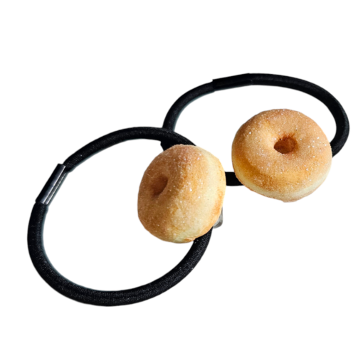 Haarelastiek gesuikerde donut