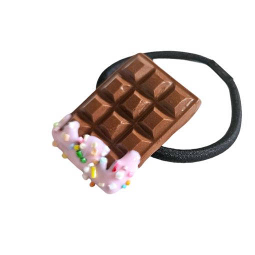 Haarelastiek choco reep