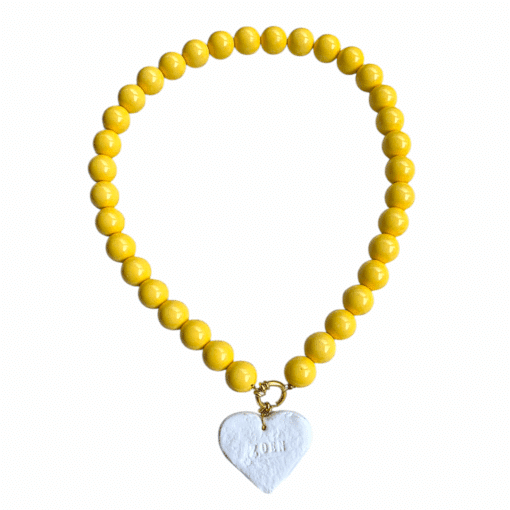 Kralenketting met wit snoephart