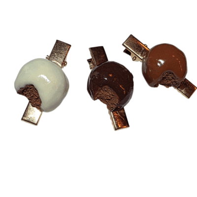 Haarknipje chocoladepepernoot