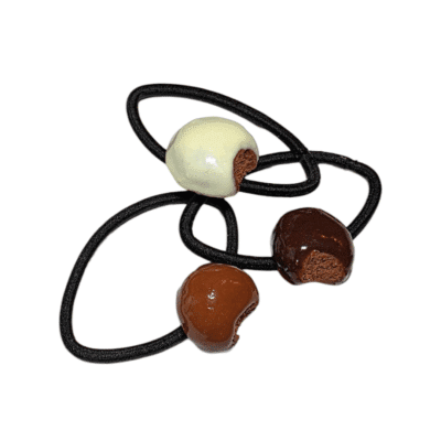 Haarelastiek chocoladepepernoot