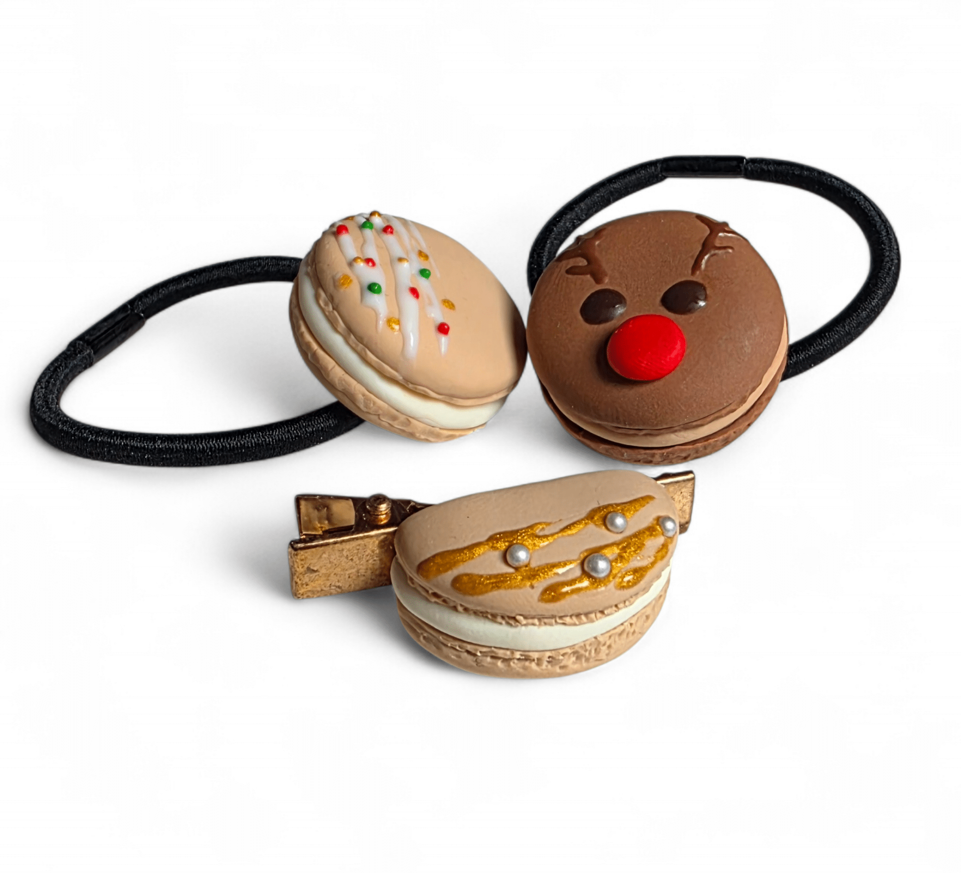 Haarknipje macaron sprinkles - Afbeelding 2