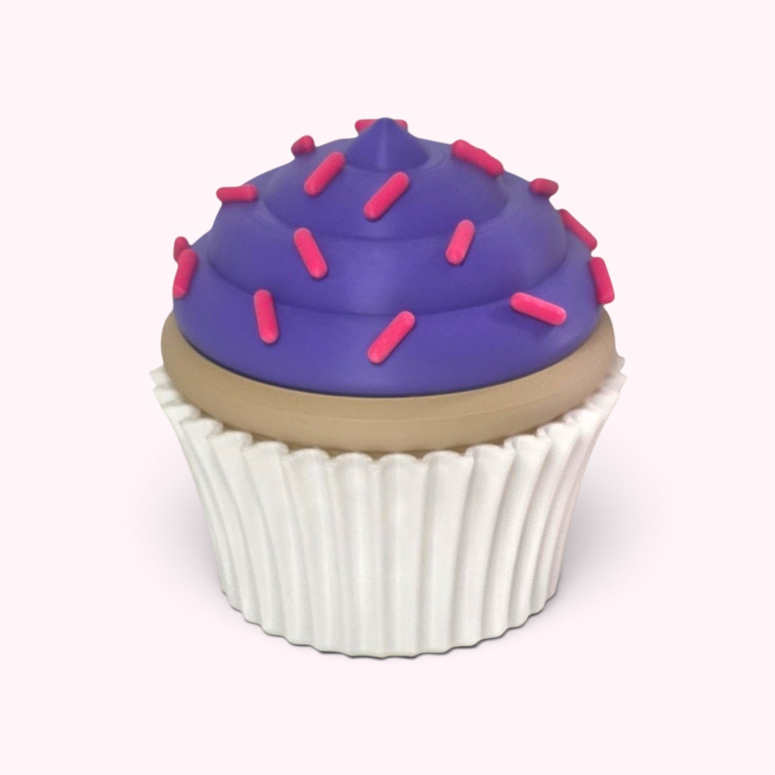 Cupcake doosje paars sprinkles