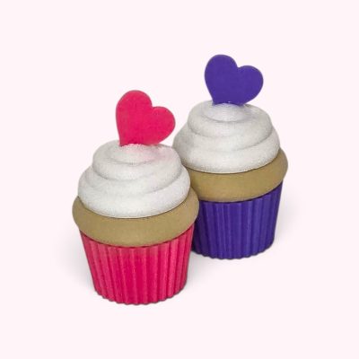 Mini cupcake opbergdoosje met hartje