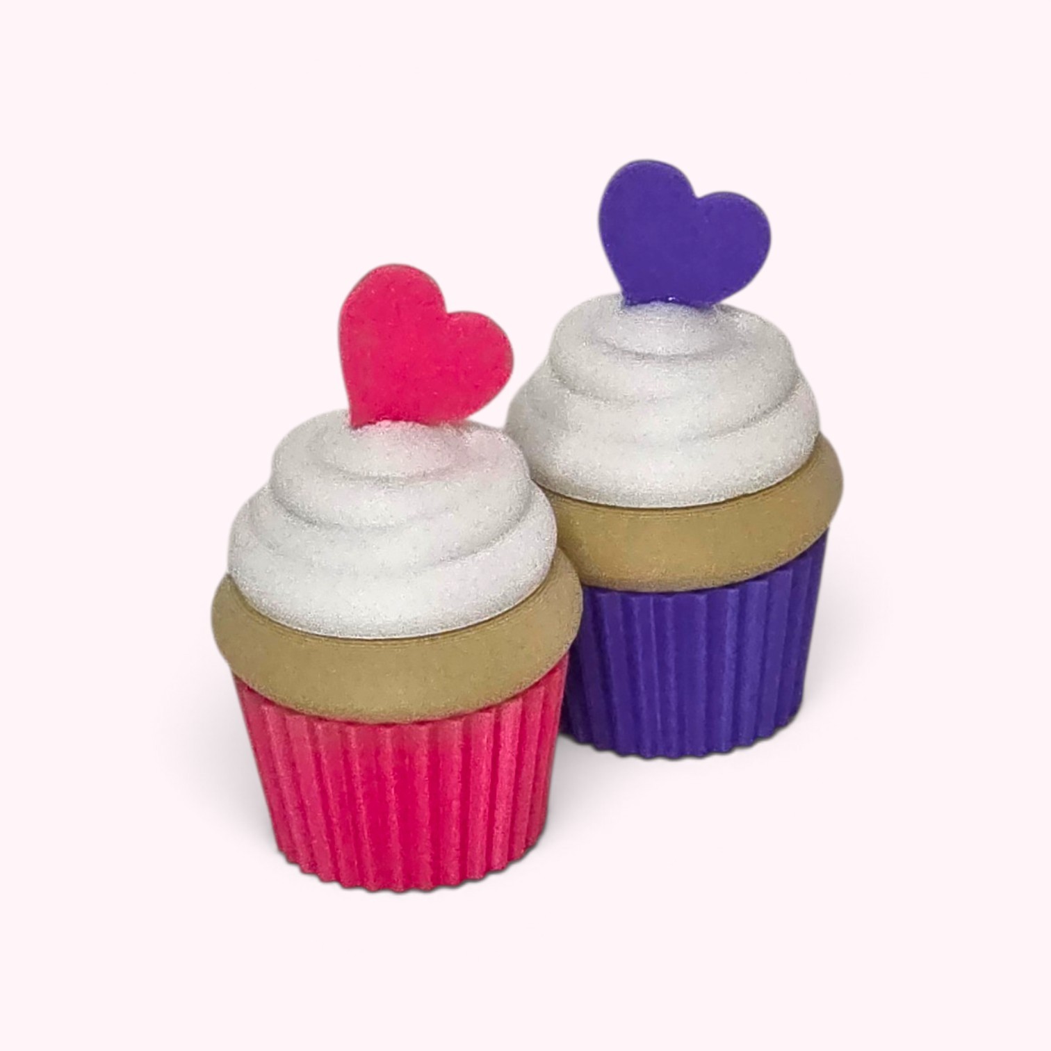 Mini cupcake opbergdoosje met hartje